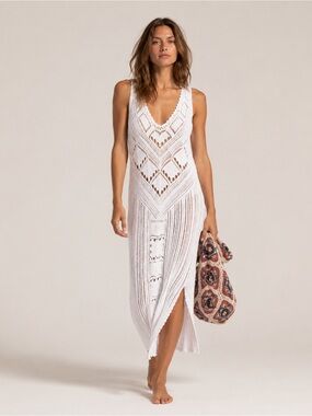 🎉LAST PIECE 🎉 FREE PEOPLE Santorini Beach Fauxchet Sweater Dress